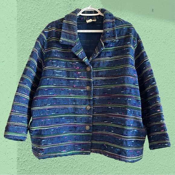 Vintage textured blanket jacket - Picture 4 of 8